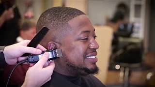 MICHAEL B JORDAN HAIRCUT  BALD FADE HOW TO [upl. by Jinny]