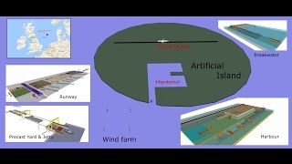 Proposed Artificial Islands in North Sea for Wind Farms on the Dogger Bank [upl. by Cassiani]