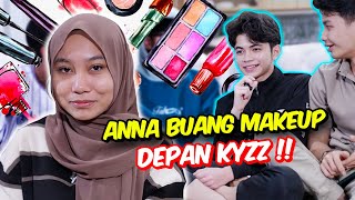 ANNA BUANG MAKEUP DEPAN KYZZ   WAJAH BEAUTY amp NATURAL [upl. by Ojeillib919]