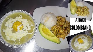 👌sopa e ingredientes de AJIACO COLOMBIANO CON POLLO  rico y fácil de preparar 🍲 [upl. by Connelly]