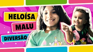 Heloísa e Malu se divertem e bagunçaram o playground do prédio shorts canalinfantil [upl. by Bertine436]