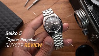 The best Rolex Oyster Perpetual you can buy for 100 Seiko 5 SNXS79 Review [upl. by Jasik416]