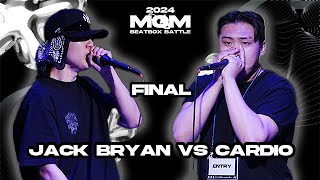 2024 MOM BEATBOX BATTLE l FINAL l JACK BRYAN VS CARDIO [upl. by Bentlee]