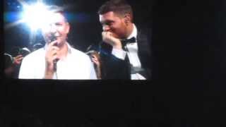 Guy sings Everything to his wife at Michael Buble concert o2 London 120713 [upl. by Odo324]