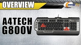 A4Tech G800V AntiGhosting 8Key Rollover USB PC Gaming Keyboard Overview  Newegg TV [upl. by Lehcsreh377]