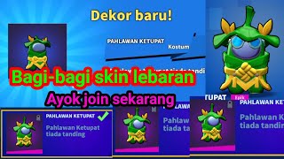 BAGIIN SKIN LEBARAN UNTUK KALIAN  BAGIBAGI SKIN PAHLAWAN KUPAT SUPER SUS [upl. by Auhsohey664]