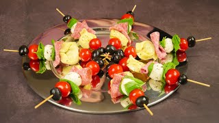 AntipastiSpieße  Antipasti Fingerfood [upl. by Nnyroc]