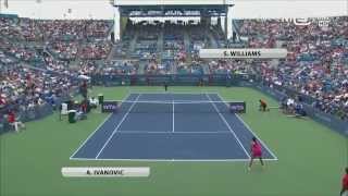 Serena Williams vs Ana Ivanovic Cincinnati Open 2014 Finale highlights HD [upl. by Eibocaj]