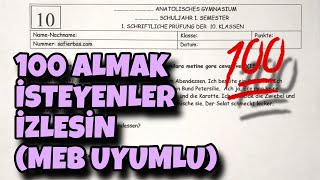 10Sınıf Almanca 1Dönem 1Yazılı [upl. by Dominick]