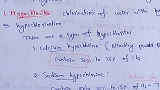 Bleaching powder uses water  bleaching powder  Hypochlorite  Chlorine forms  Chlorination [upl. by Eeslehc826]