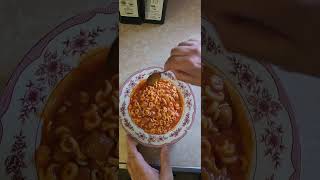 Campbells Spaghetti and Meatballs Review Part 2 foodshorts pasta [upl. by Haidebez446]