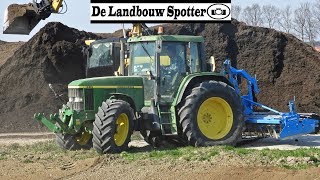 Seedbed preparation  John Deere 6510 Pure Sound  Lemken  Rotorkopeggen  Dronten [upl. by Hepzi]