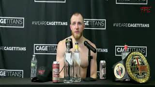 Jonathan Piersma v Everet Desilets  Cage Titans 64  Post Fight Interviews [upl. by Grounds]