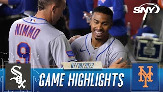 Francisco Alvarez homers twice in Mets 1110 win over the White Sox  Mets Highlights  SNY [upl. by Ahsinna]