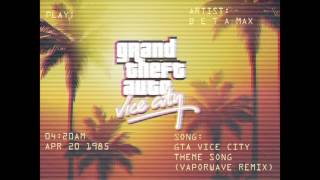 GTA Vice City Theme Song vaporwave remix [upl. by Malilliw964]