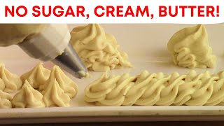 Firm SUGAR FREE Healthy Frosting recipe No Butter No sugar No whipping Cream  Easy banana cream [upl. by Enileve650]