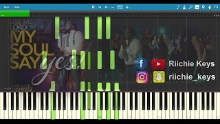 Sonnie Badu  My Soul Says Yes  PIANO TUTORIAL SLOWER [upl. by Eliathas]