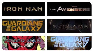 All MCU movies title cards HD Iron Man to Guardians of The Galaxy Vol3 [upl. by Unders]