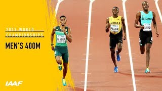 Mens 400m Final  IAAF World Championships London 2017 [upl. by Atiuqes282]