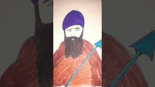 Teer wale baba drawing ⚠️⚠️ [upl. by Arayk]