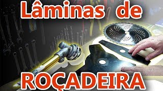 Como instalar escolher e balancear diferentes lâminas de roçadeira DAKK [upl. by Drofnelg163]