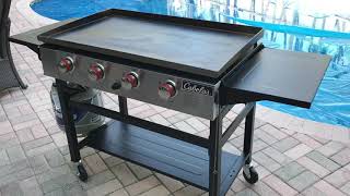 Cabela’s 4Burner Gas 36” Griddle  Flat Top Grill  Review [upl. by Nyssa]