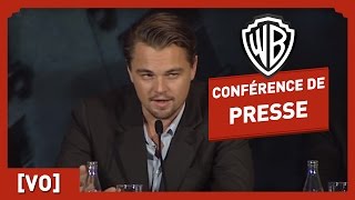 INCEPTION  Conférence de Presse VO  Leonardo DiCaprio  Christopher Nolan [upl. by Zacarias]