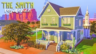 The Smith Residence 👽  Sims 4 Speed Build [upl. by Yelnek]