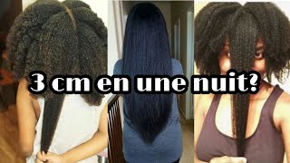 Faire pousser ses cheveux 3 cm en une nuit [upl. by Nnarual870]