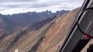 Helicopter Ride into the Tombstone Mountain Range  Yukon Territory [upl. by Evin]