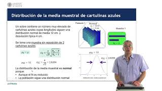 Distribución de la diferencia de medias muestrales   UPV [upl. by Aleksandr]