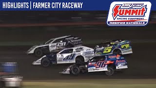 DIRTcar Summit Modified Nationals  Farmer City Raceway  July 7 2023  HIGHLIGHTS [upl. by Gabbey]