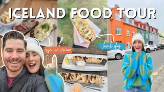 Trying MUST EAT Icelandic food in Reykjavík  Iceland Honeymoon Part 1 [upl. by Medora]