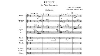 Stravinsky Octet for Wind Instruments K041 [upl. by Eadahc42]