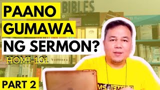 SermonPinoy Paano gumawa ng Sermon Homi 101 part 2 Facebook [upl. by Leahplar]