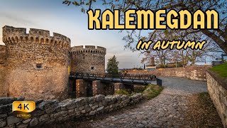 【4K】Belgrade Fortress and Kalemegdan Park in Autumn  Walking Tour [upl. by Erdne410]