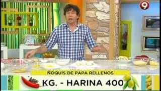 Receta de hoy Ñoquis de papa rellenos [upl. by Cristi]