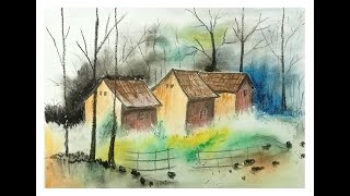 A beautiful house in the forest Expecting a beautiful art Stay with Azim art lab বনের ভিতর ঘর [upl. by Romie]