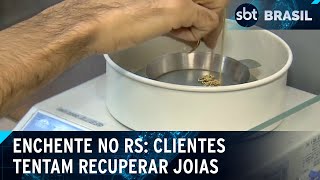 Enchente no RS Cofre danificado impede clientes de recuperar joias  SBT Brasil 140924 [upl. by Zicarelli492]