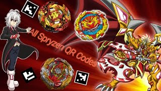 All Spryzen QR Codes 2022  BEYBLADE BURST APP [upl. by Horan270]