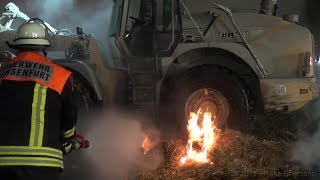 17062017  400 Einsatzkräfte bei verheerendem Großbrand in Ochsenfurt [upl. by Haidadej77]