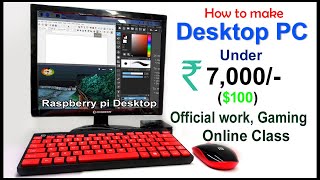 How to make a Desktop PC using Raspberry pi 4 [upl. by Nimsay]