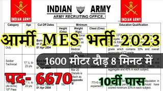 Join Indian ARMY  ARMY Canteen Recruitment 2023 Apply Online  10th Pass  MES Full Details [upl. by Aisenat922]