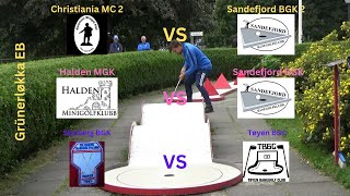 Norwegian Minigolf League 2023  Round 33  Match 1 [upl. by Esnohpla710]