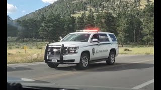 US National Park Service Law Enforcement Responding with Este Park Ambulance [upl. by Oilut]