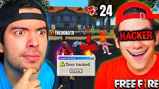 SORPRENDÍ A TheDonato USANDO HACKS en FREE FIRE [upl. by Naawaj47]