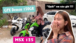 So sánh GPX Demon 150GR và Honda MSX 125  Bub Vlogs [upl. by Bishop]