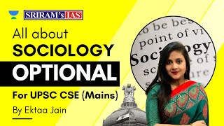 Basics of Sociology Optional  UPSC Mains 2023  sriramsiasofficial ias [upl. by Ettezil]