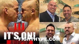 WTF DE LA HOYA ENTERS MMA FINALIZES CHUCK LIDDELL VS TITO ORTIZ 3 FOR GOLDEN BOY MMA DEBUT [upl. by Otsuj224]