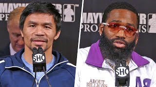 Manny Pacquiao vs Adrien Broner FINAL PRESS CONFERENCE  ShowTime Boxing [upl. by Diann]